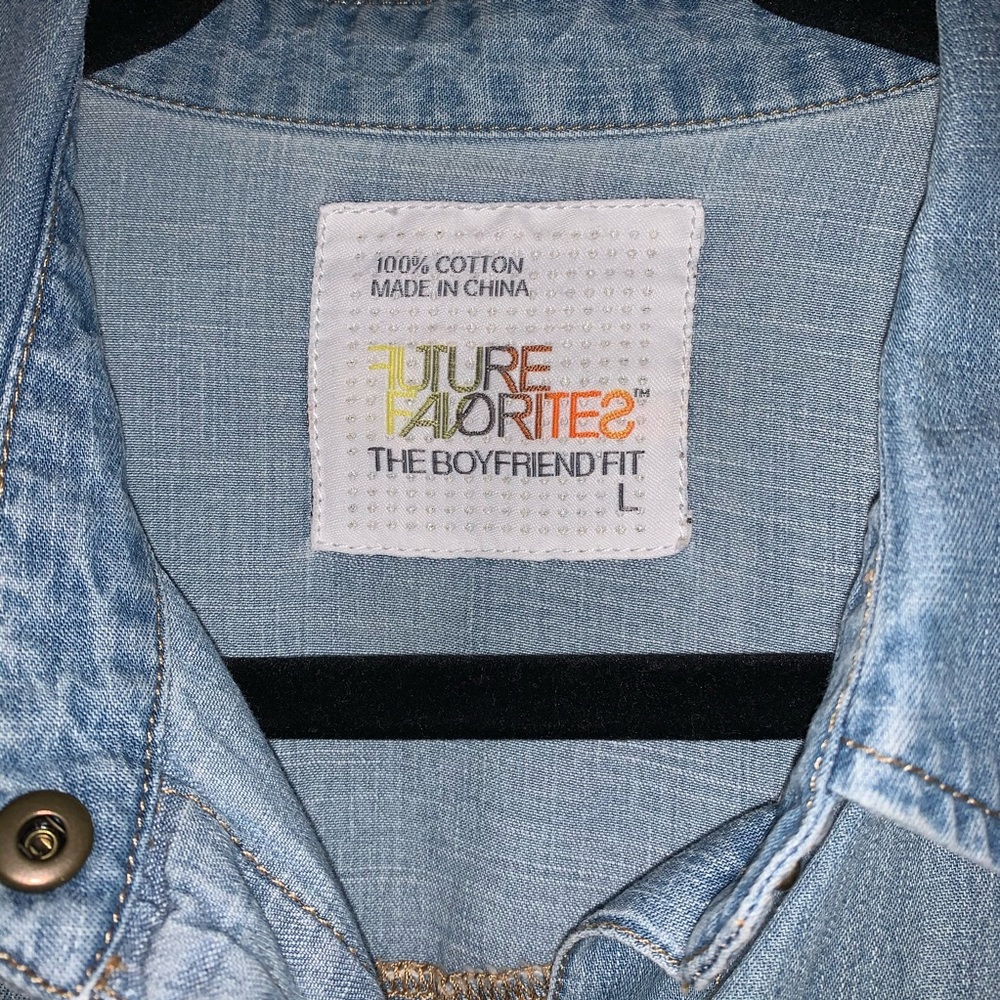 Jean Button Down Shirt - image 3